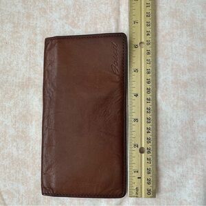 Fossil Brown Leather Check Book Holder